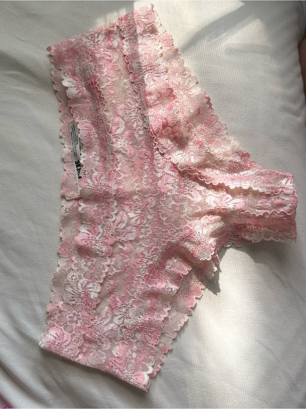 PINK Victorias Secret Lace Cheeky Panty